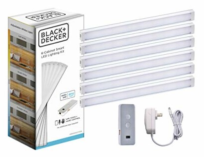 BLACK+DECKER Works with Alexa Smart Under Cabinet Lighting Kit