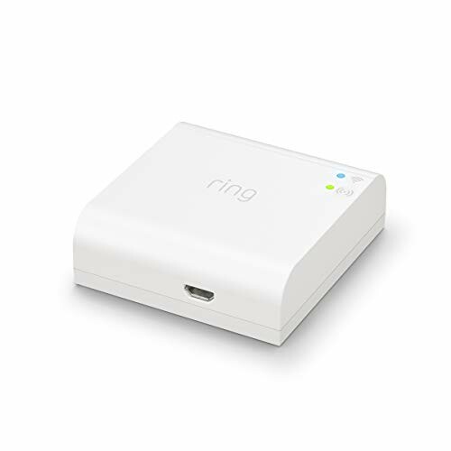 Ring smart home hub device on white background